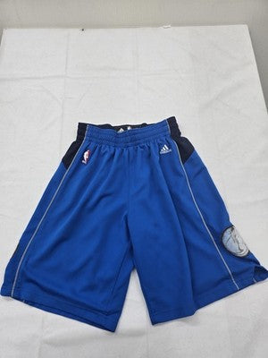 Adidas Timberwolves Youth Basketball Shorts S Blue NWT