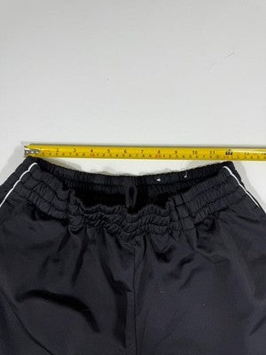 Puma Black Track Pants L Elastic Waist Cuffed Polyester Drawstring Solid