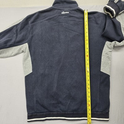 Ellesse Men's Navy XXL Track Jacket Full Zip Hooded Reflective