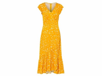 Even&Odd Women's Yellow Dress – Size M, Floral