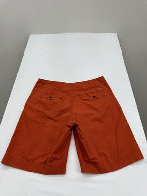 Lacoste Orange Cotton Bermuda Shorts Men's 33/35W 10" Inseam Logo