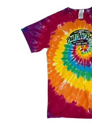 Gildan Tie Dye Short Sleeve Crewneck T-Shirt M Put-in-Bay