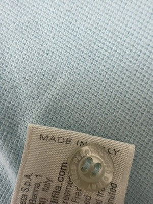 Fred Perry Boys Light Blue Waffle Polo Shirt Size 14/16 Regular
