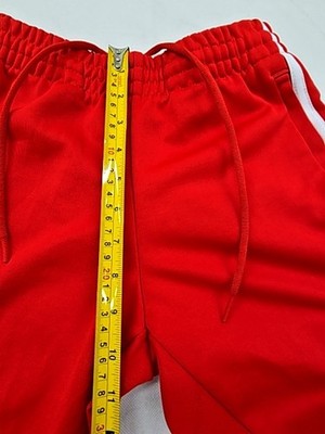 Adidas Women's Red 3-Stripes Track Pants XS Originals