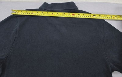 Nike Men's Black Cotton Polo Shirt Short Sleeve M Button Closure
