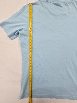 Champion Light Blue Small Short Sleeve Crewneck Logo T-Shirt Unisex