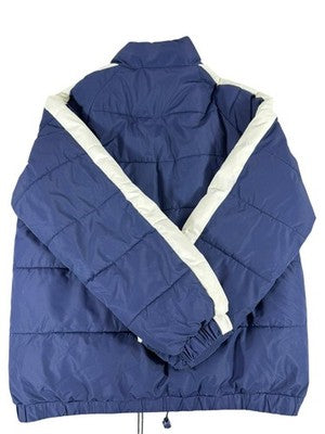 Fila Men's Navy Blue Puffer Jacket Size L Vintage Winter