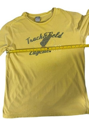 Nike Men's Large Yellow Track & Field Cotton T-Shirt XL