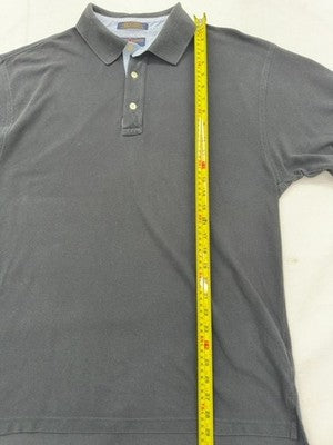 Tommy Hilfiger Men's Gray L Short Sleeve Polo Cotton Golf Shirt