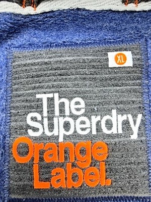 Superdry Orange Label Women's Zip Hoodie XL Grey Marl Slim Fit Cotton Blend