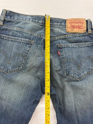 Levi's 505 Men's 30x32 Medium Wash Straight Fit Stretch Jeans