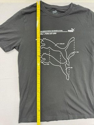 Puma Men's Black Graphic Short Sleeve T-Shirt S 58651-01