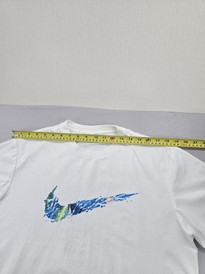 Nike Men's 2XL White Swoosh Sportswear Cotton T-Shirt Short Sleeve