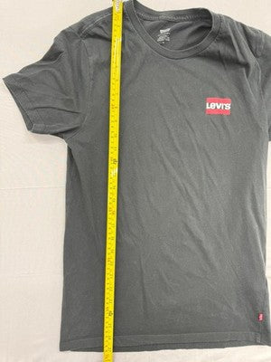 Levi's Men's Black Cotton Logo T-Shirt M Short Sleeve Crew Neck