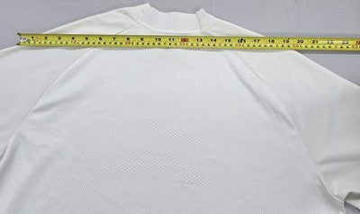 Puma Men's White XL Mock Neck Short Sleeve Mesh T-Shirt