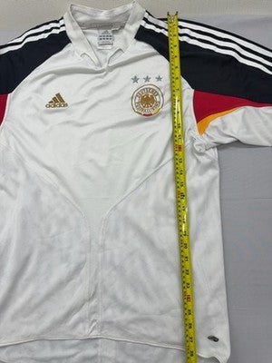 Adidas Germany Jersey White XL Men Short Sleeve 3 Stripes Crewneck