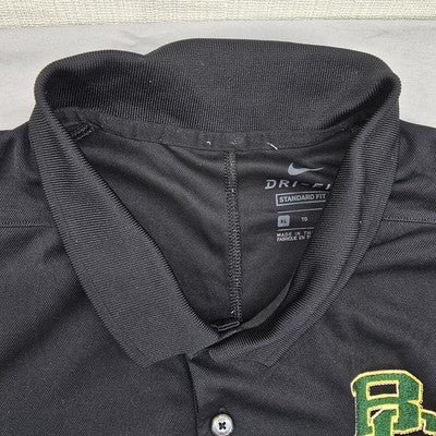 Nike Dri-FIT Black XL Short Sleeve Polo Golf Shirt Men