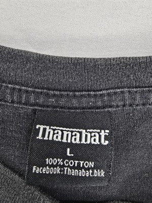 Thanabat Unicorn Mythical Black L Cotton T-Shirt Short Sleeve Crewneck