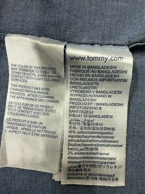 Tommy Hilfiger Men's Real Indigo Denim Button-Down Shirt M Long Sleeve