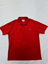 Lacoste Men's Red Polo Shirt – Size 5, Short Sleeve, Cotton