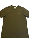 Levi'S Men's Short Sleeve Original Housemark Tee T-Shirt Crew Neck Olive Size M