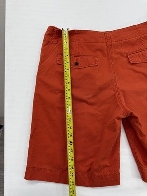 Lacoste Orange Cotton Bermuda Shorts Men's 33/35W 10" Inseam Logo