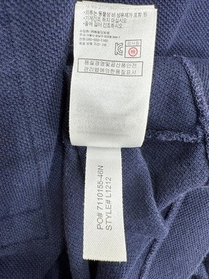 Lacoste L.12.12 Navy Cotton Pique Polo Shirt S Classic Fit Short Sleeve