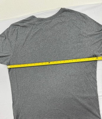 Nike Men's XL Athletic Fit Grey Cotton Short Sleeve Crewneck Tee