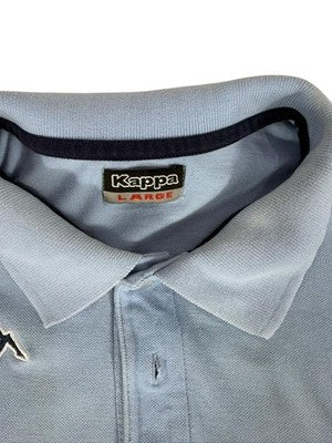 Kappa Men's Light Blue Polo Shirt Large Short Sleeve Cotton