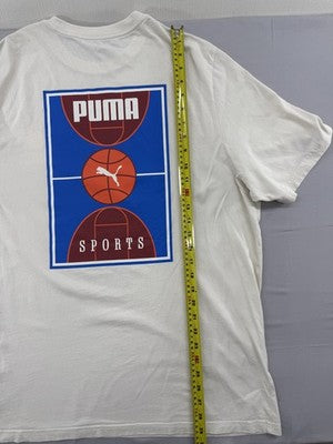 Puma Hooptopia Oversized Basketball Tee XL PUMA White Men's