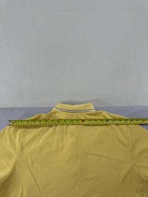 Kappa Polo Shirt Yellow Men's Size L Short Sleeve Cotton