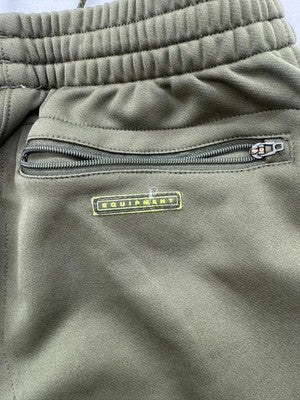 Adidas Men's Green Track Pants M Elastic Waist Drawstring Side Zips