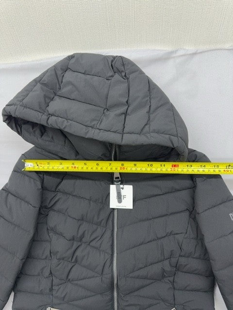 DKNY Black Hooded Puffer Jacket Women's S Packable Winter