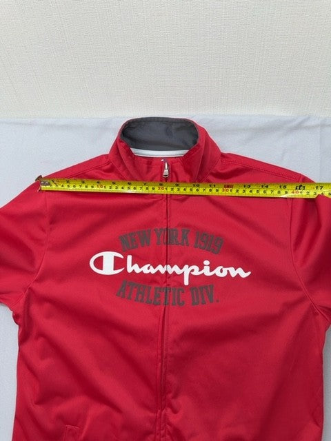 Champion Youth Red Athletic Zip-Up Jacket XL Polyester