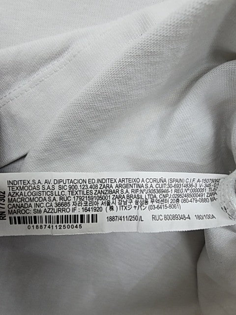 Zara Men White T-Shirt size M product image 6