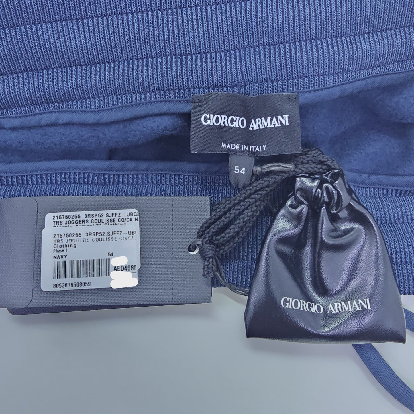 Giorgio Armani Navy Blue Joggers 54 BNWT