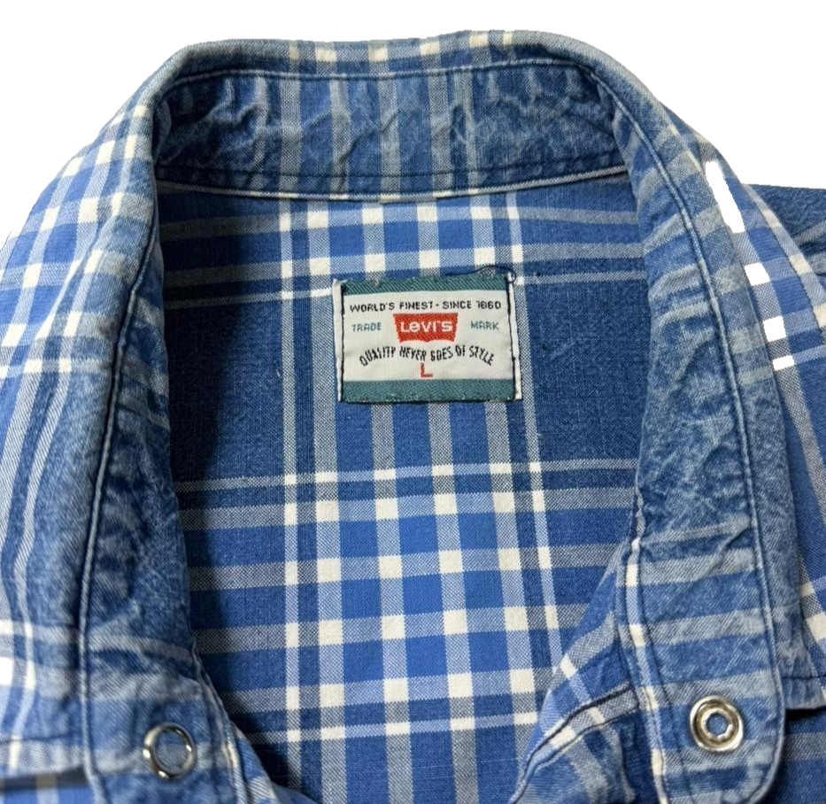 Levi's Shirt Men's Long Sleeve Plaid Button | L