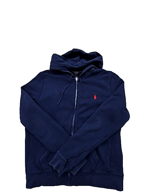 Ralph Lauren Men's Navy Fleece Pullover Hoodie XL