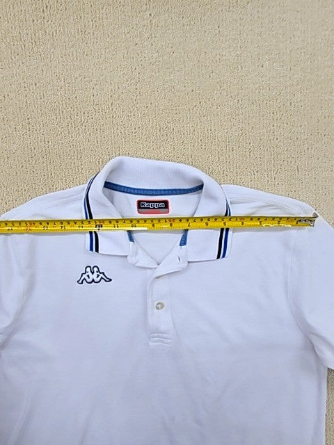 Kappa Men's White Cotton Polo Shirt Large Short Sleeve