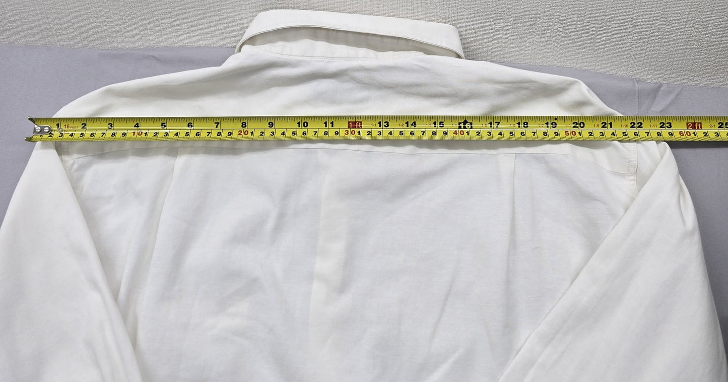 Polo Ralph Lauren Men's White Dress Shirt XXL Long Sleeve Cotton