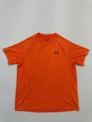Under Armour Boys Orange Tech Tee Size M Short Sleeve NWOT