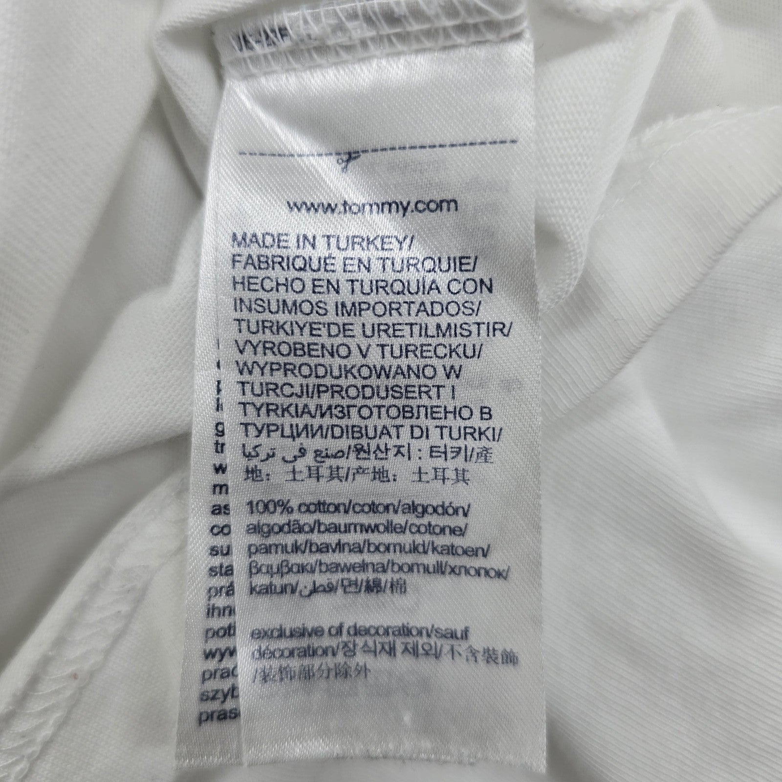 Tommy Hilfiger Men White T-Shirt size XXL product image 4