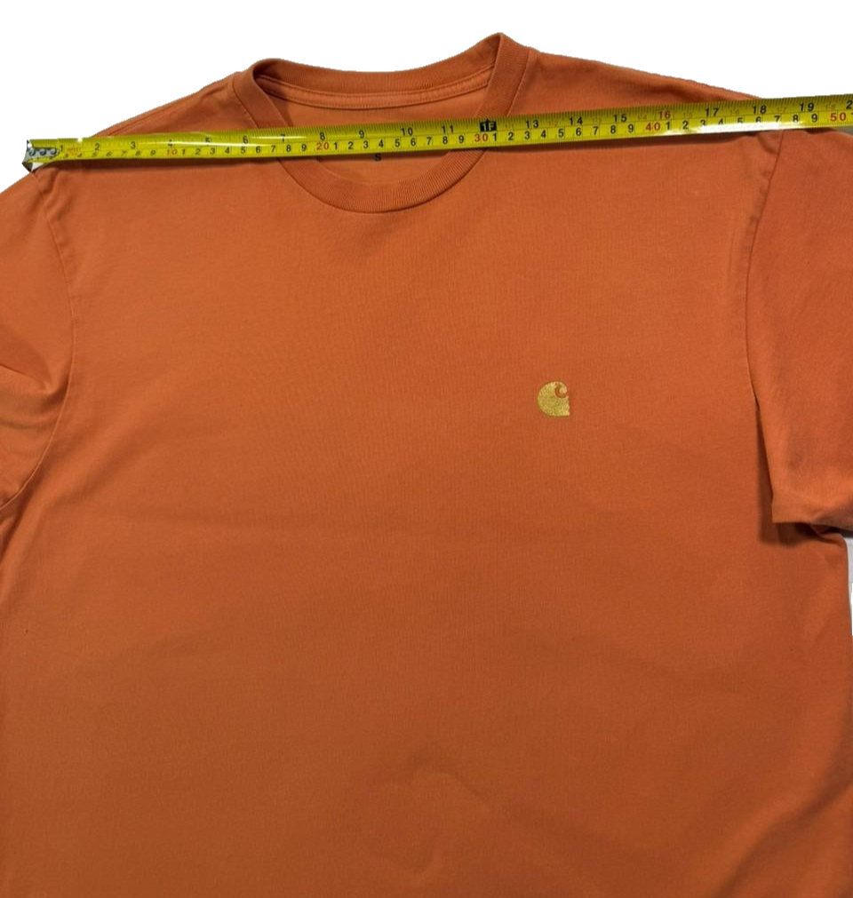 Men's Carhartt Wip Chase T-Shirt Tumeric/Gold Size S