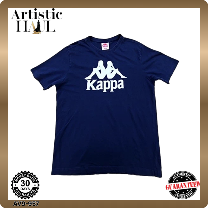 Kappa Men's Medium Navy Short Sleeve Cotton T-Shirt