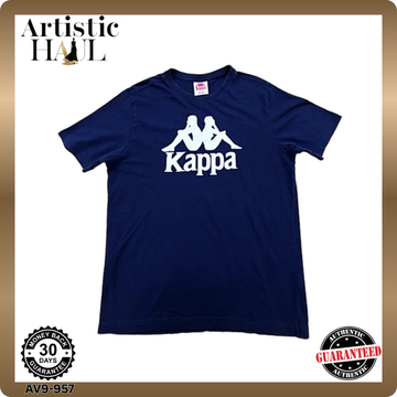 Kappa Men's Medium Navy Short Sleeve Cotton T-Shirt