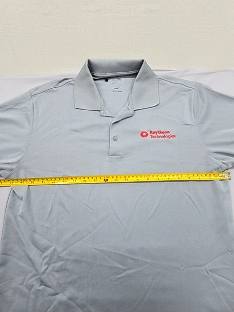 Adidas Unisex Climalite Light Grey Polo Shirt Size L Moisture Wicking