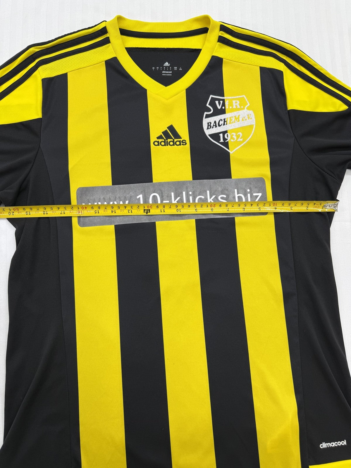 Adidas VfR Bachem Women's L Black/Yellow Climacool Away Jersey(#12)