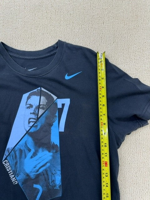 Nike Men's Cristiano Ronaldo Navy Slim Fit T-Shirt Size L