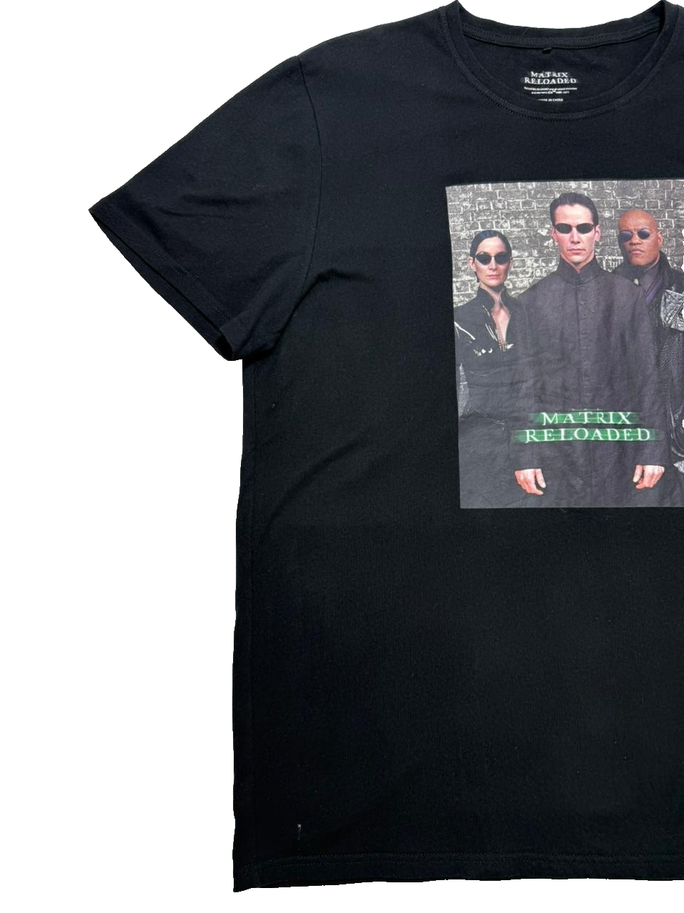 Matrix Reloaded Vintage Movie T-Shirt - Black - Size XXL