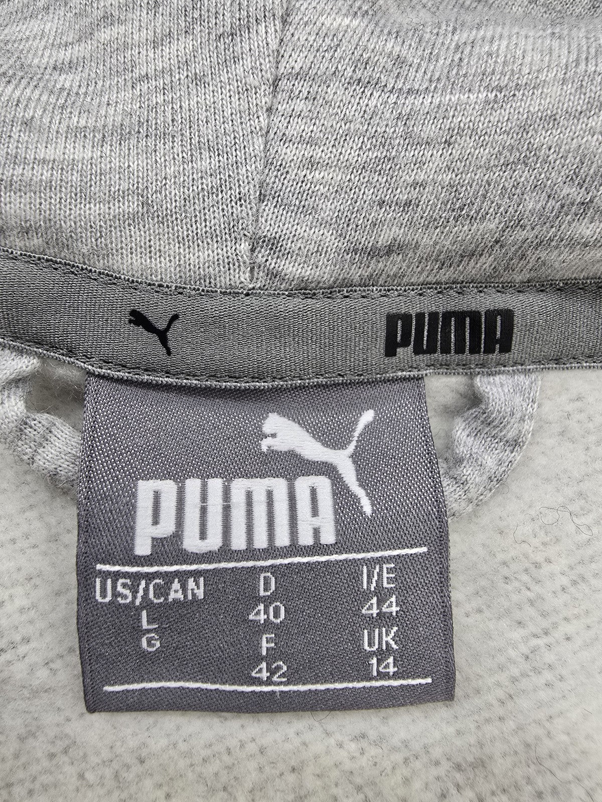 Puma Men's Evostripe Full Zip Hoodie L Grey Slim Fit dryCELL
